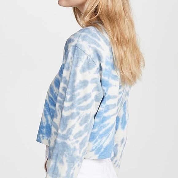 Pam & Gela Tie Dye Slouchy Crop Long Sleeve Tee - Picture 12 of 12